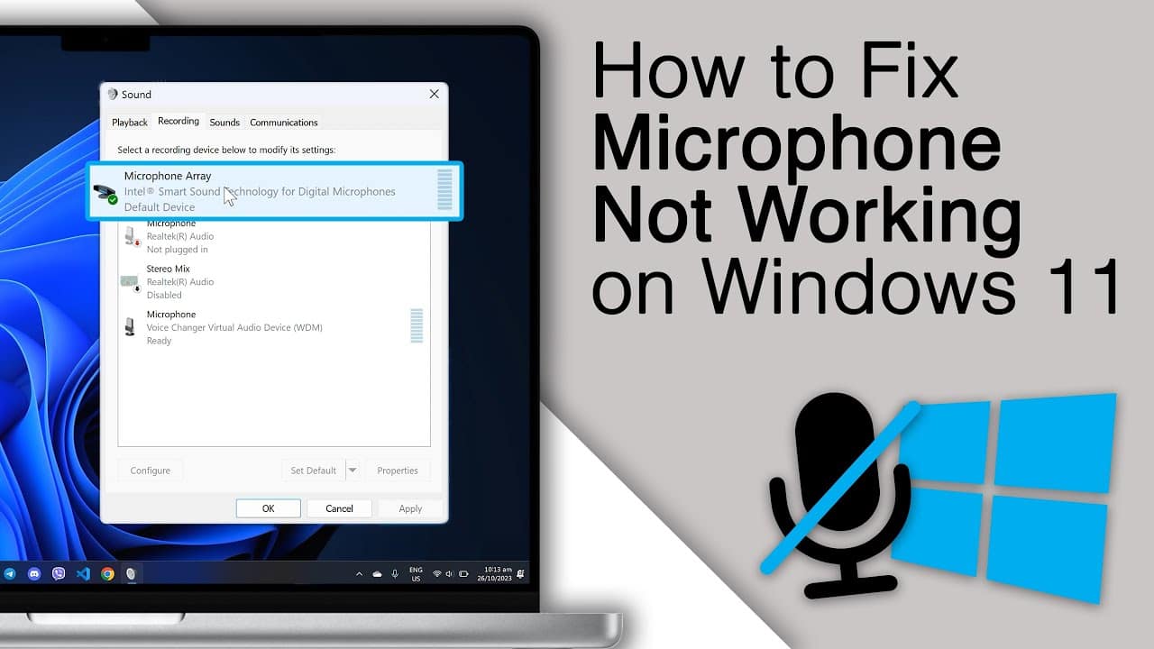 How to Fix Microphone Not Working On Windows 11