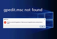 Cannot Find Gpedit.msc